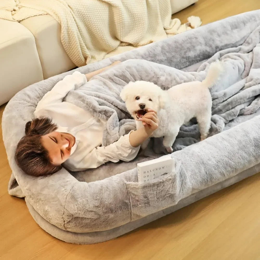 71"  Dog Bed, Removable Cover, Washable, Waterproof, Orthopedic