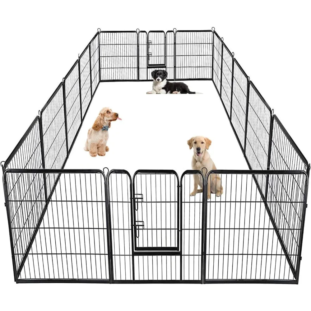 40 inch 16 Panels Exercise Pen with Doors