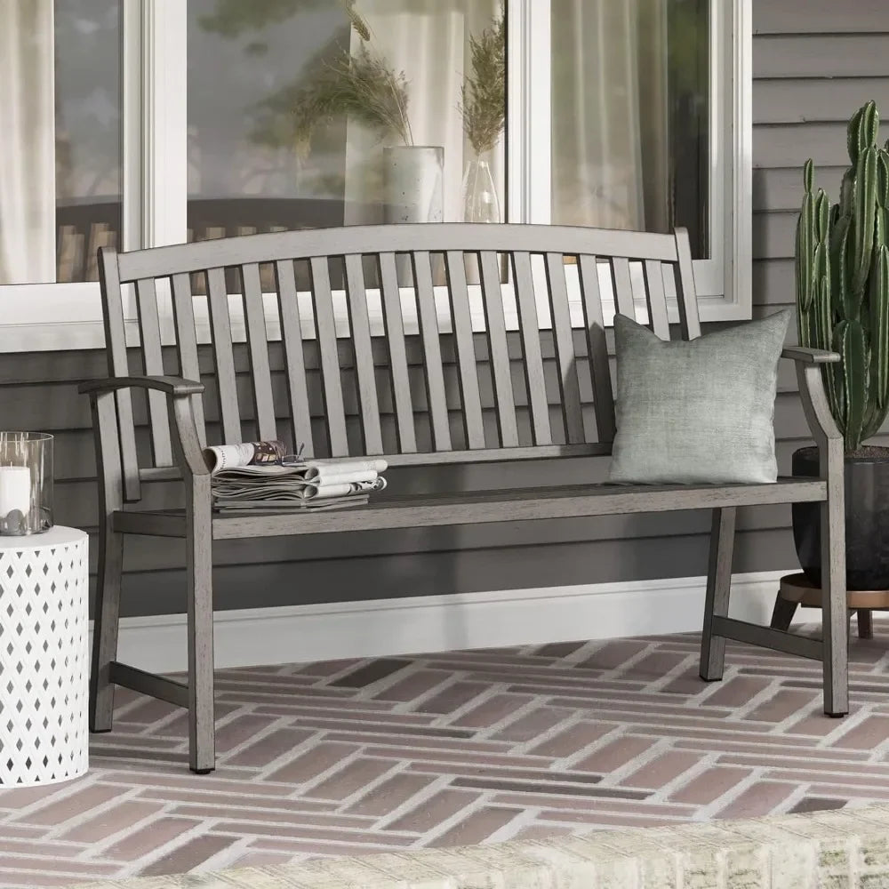 Farmhouse Outdoor Garden Benches with Anti-Rust Aluminum - All About Variety