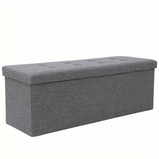  43'' Storage Ottoman, Padded Seat with Divider