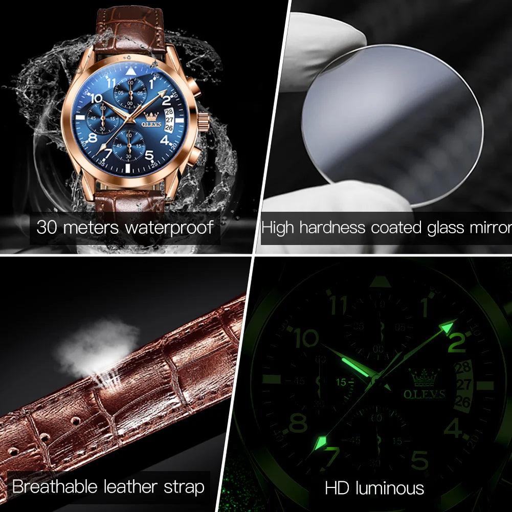 Waterproof Luminous Quartz Wrist watch for Men - All About Variety