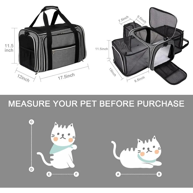 Airline Approved Pet Expandable, Foldable Carrier