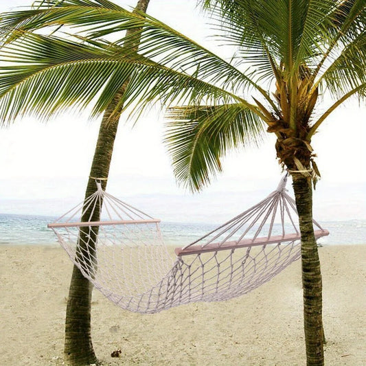 Cotton Rope Hammock Hanging Bed for Outdoors