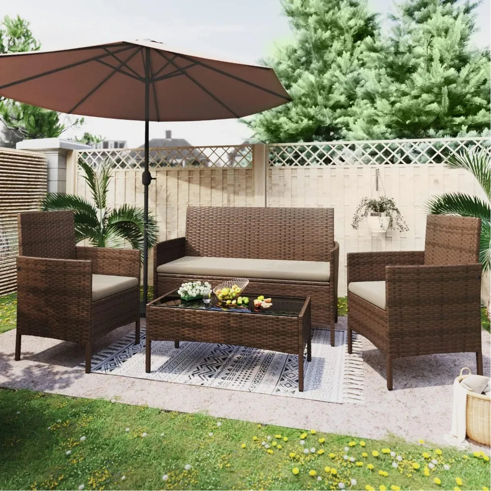 Garden Furniture 4 Pieces Sets - All About Variety