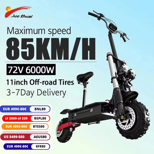 Fast E Scooter Off Road Electric Kick Foldable