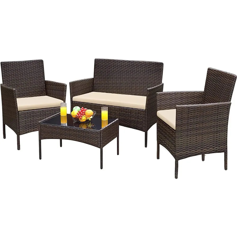 Garden Furniture 4 Pieces Sets - All About Variety