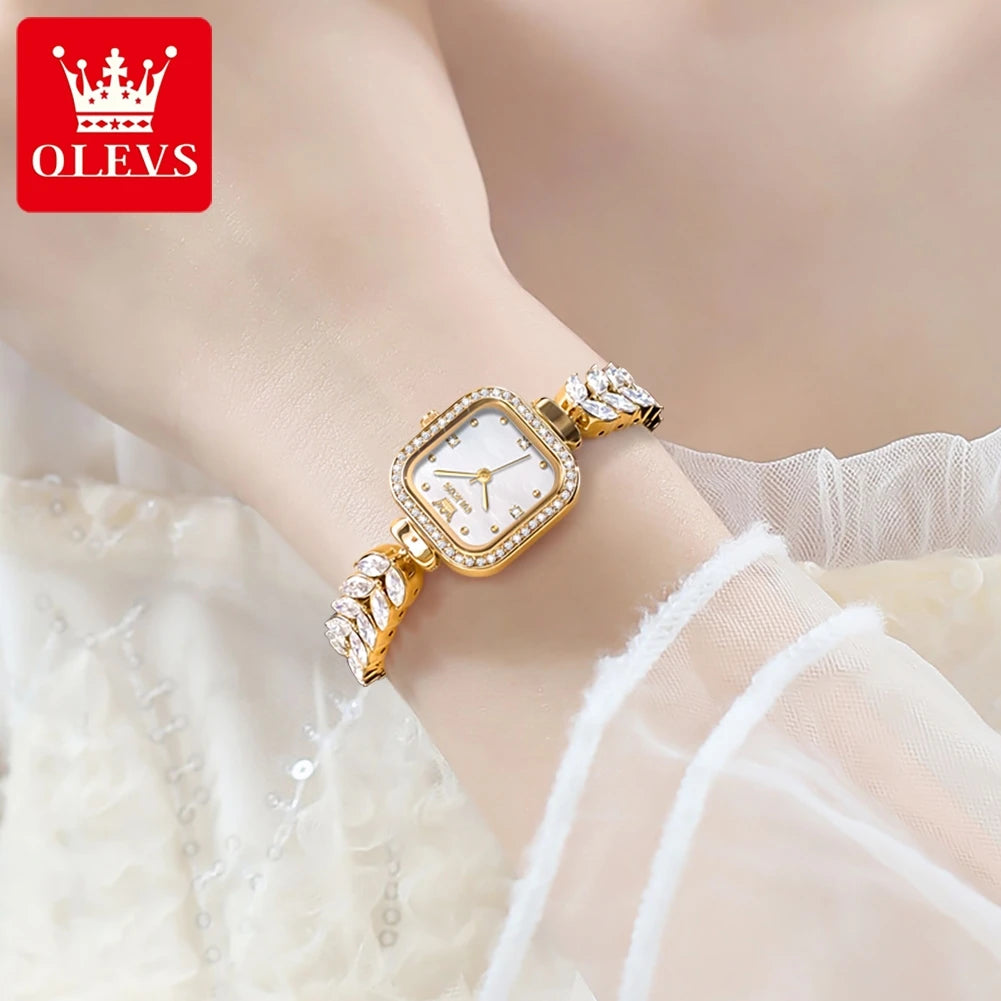 Luxury Square Diamond Dial Ladies' Watches - All About Variety