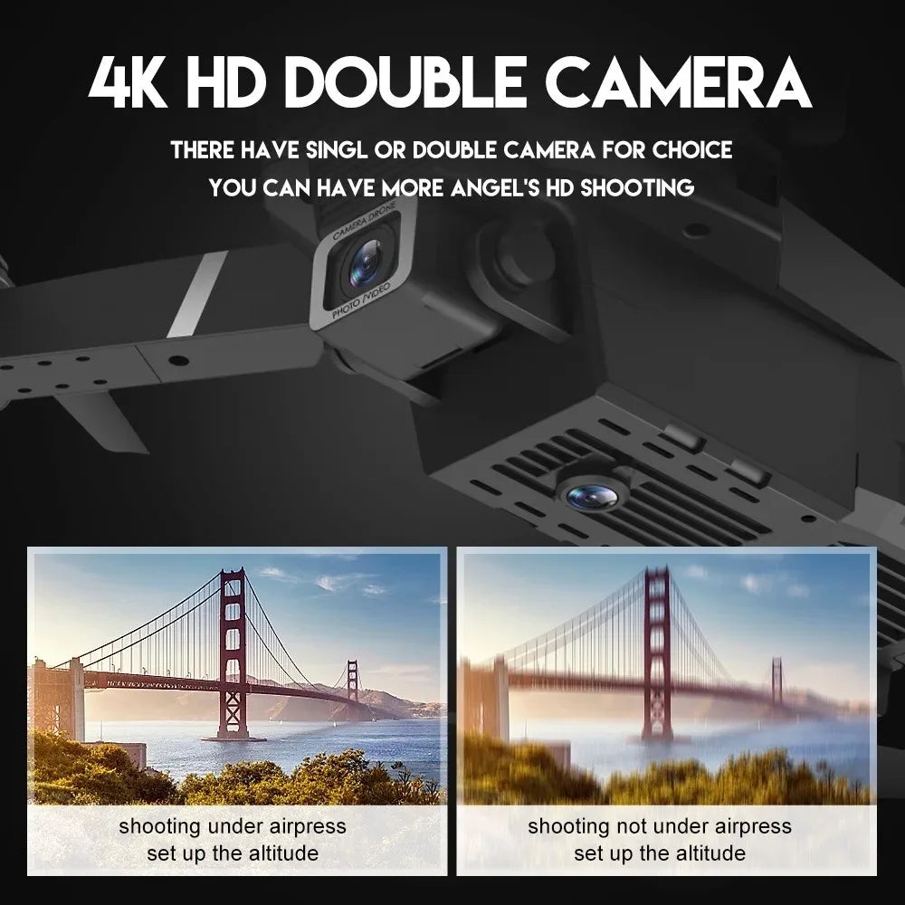 Drone 4K With 1080P Wide Angle HD Camera