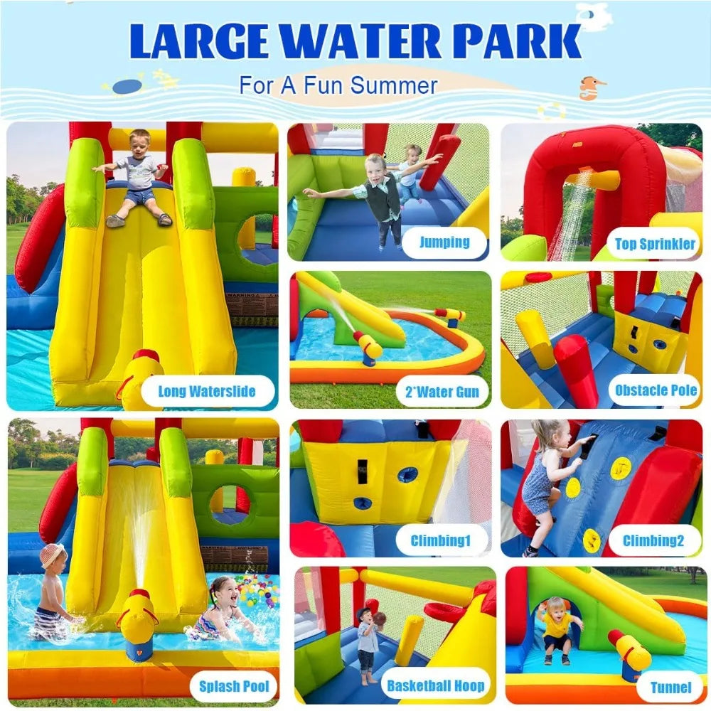 Bounce House Inflatable Water Slides for Kids