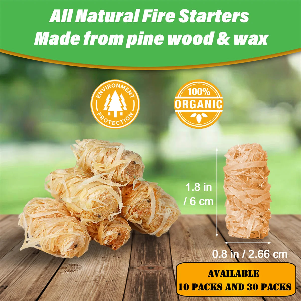 Premium Waterproof Quick Firestarters Sticks