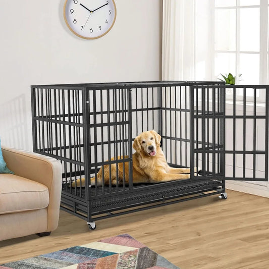 Heavy Duty Escape-Proof Dog Kennel for Large Dogs