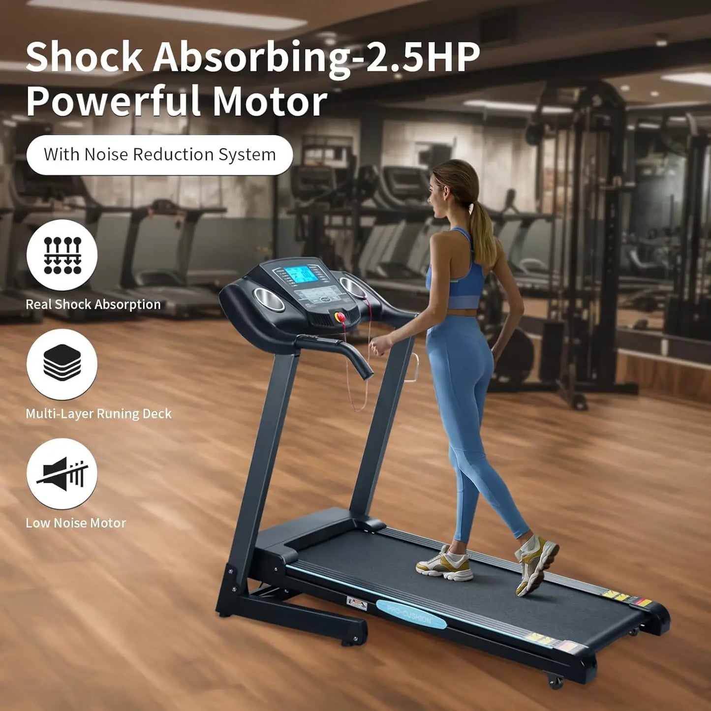 Folding Treadmill with Auto 12% Incline