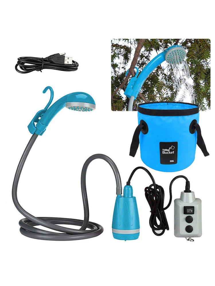 Portable Shower Rechargeable Head for Camping