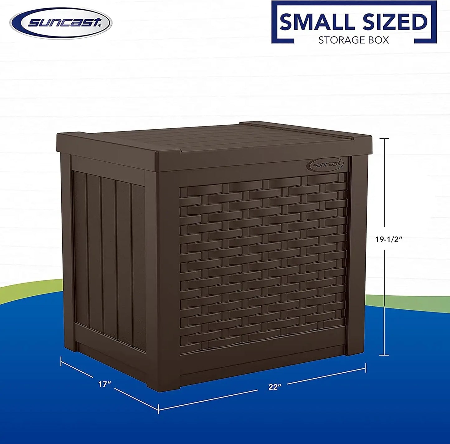 22-Gallon Deck Box  Storage Container and Seat