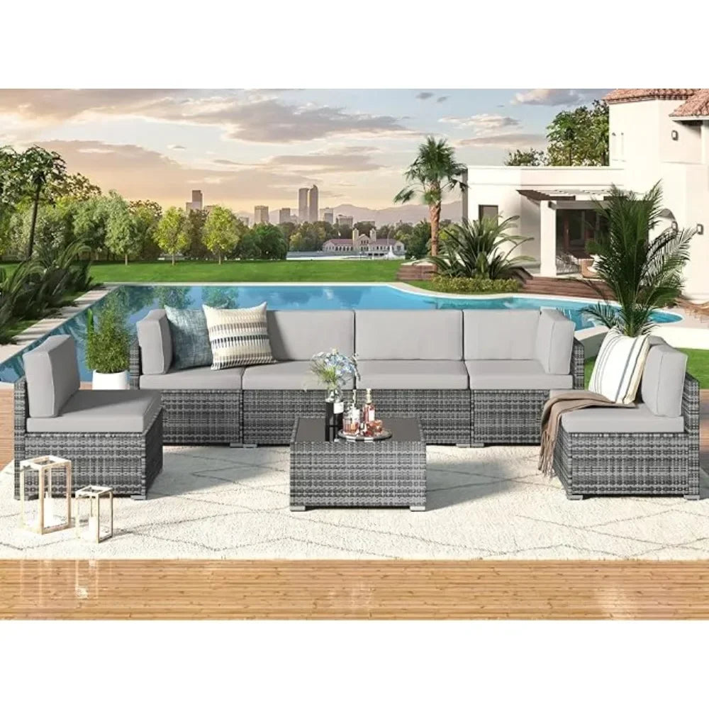 7-piece patio furniture set - All About Variety