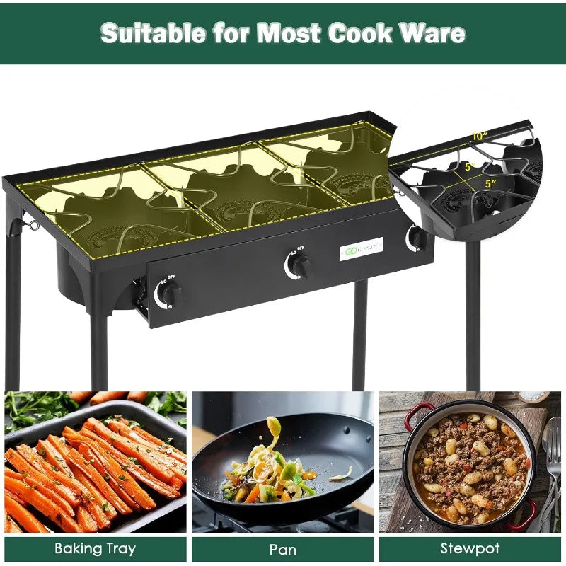 Outdoor Camping Stove Gas Cooker w/Detachable Legs - All About Variety