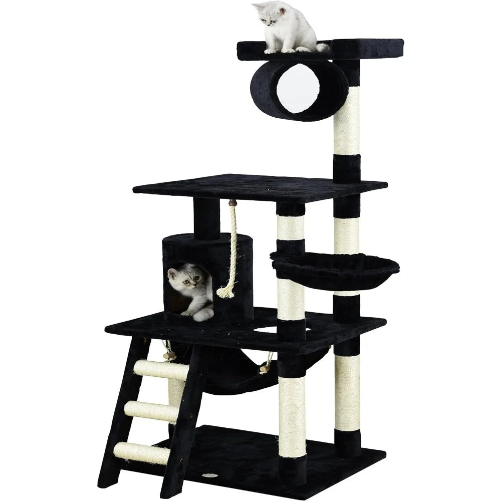 62-Inch Cat Tree, Multi-purpose All-in-one - All About Variety