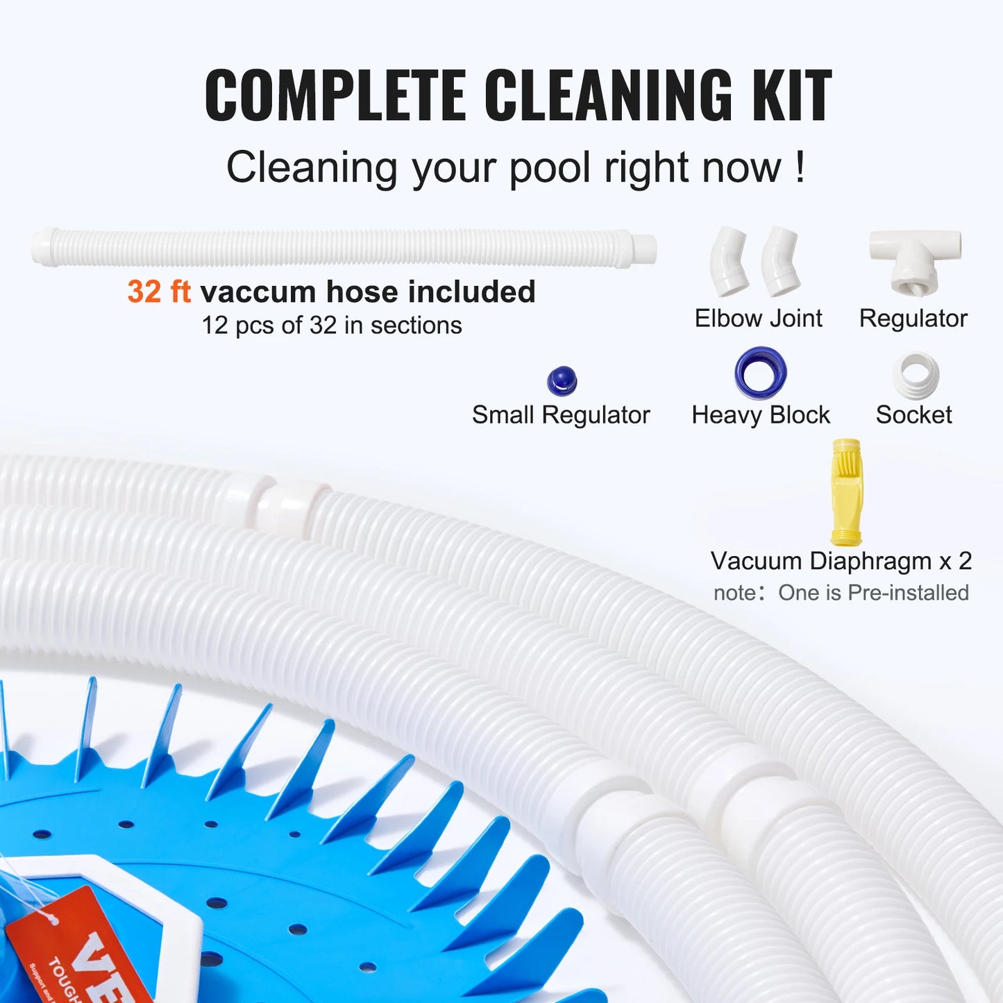 Automatic Suction Pool Cleaner Pool Vacuum Cleaner