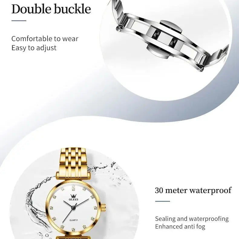 Classic Fashion Waterproof Quartz Women's Watch - All About Variety