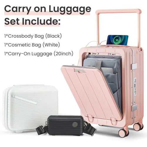 Aluminum Frame 20 Inch  Hard Shell Suitcase