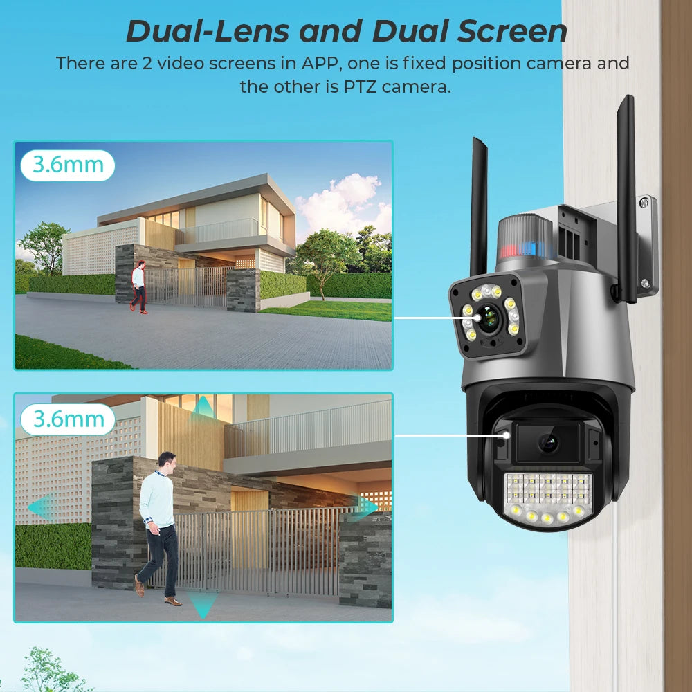 8MP 4K Auto Tracking Waterproof Security Video Surveillance