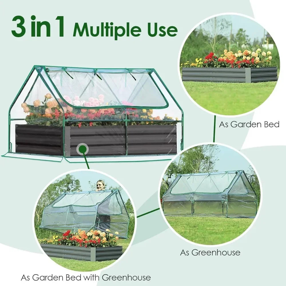 6x3x1ft  Metal Planter Box Kit