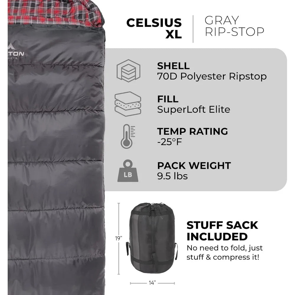 -25 Degree Durable and Warm Sleeping Bag