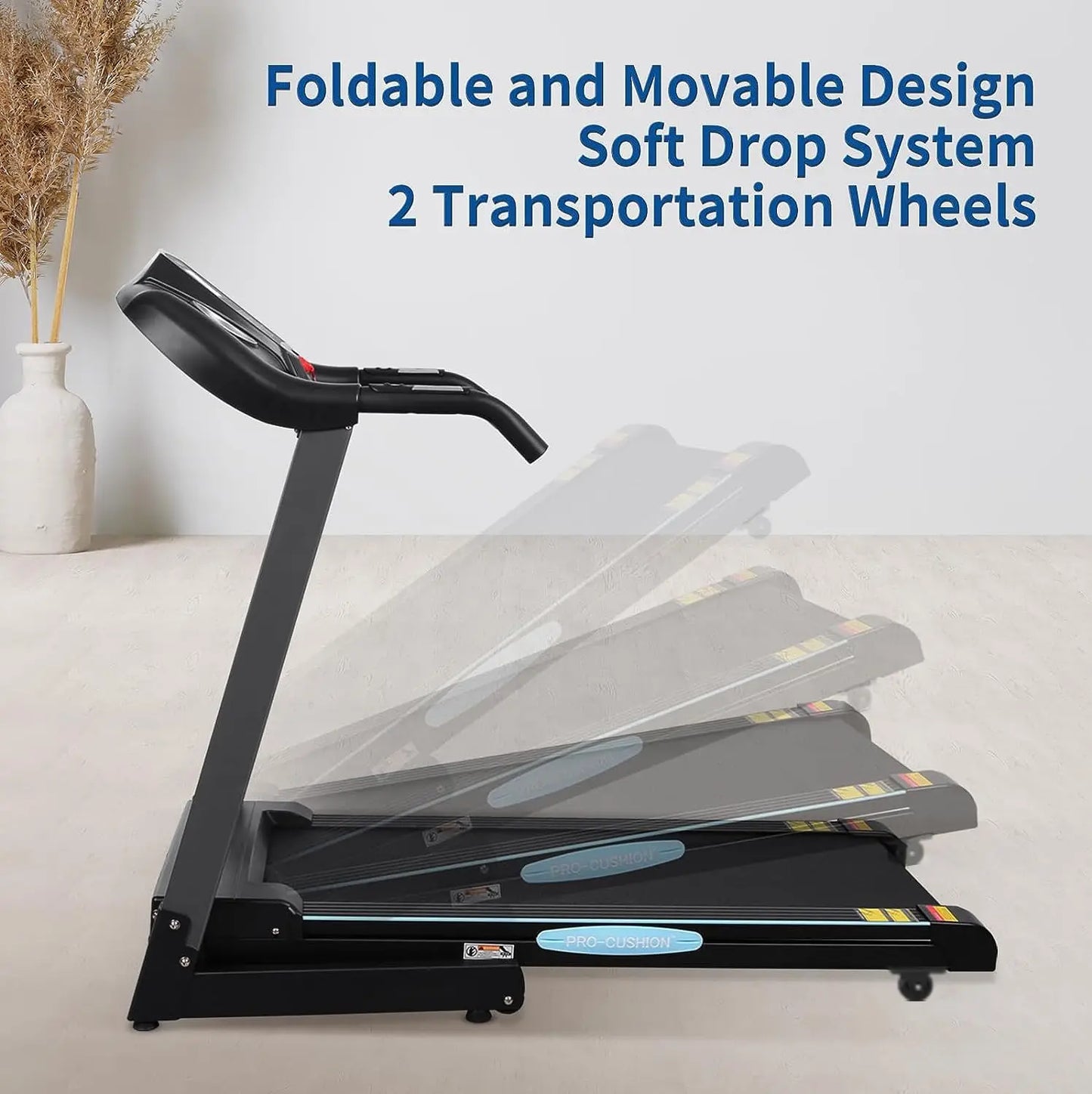 Folding Treadmill with Auto 12% Incline