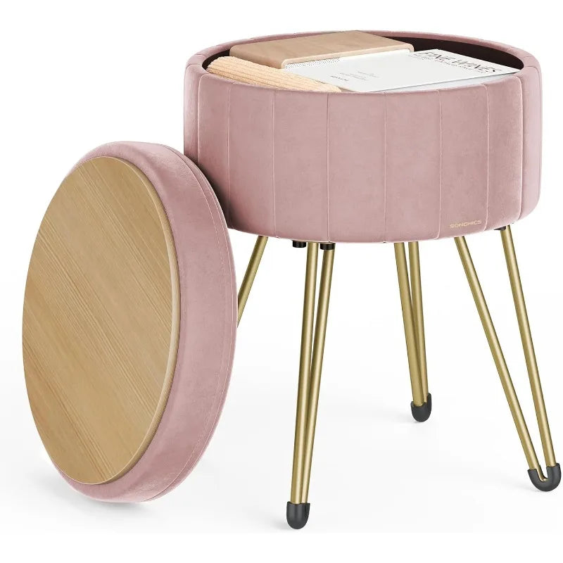 Small Ottoman Stool with Storage