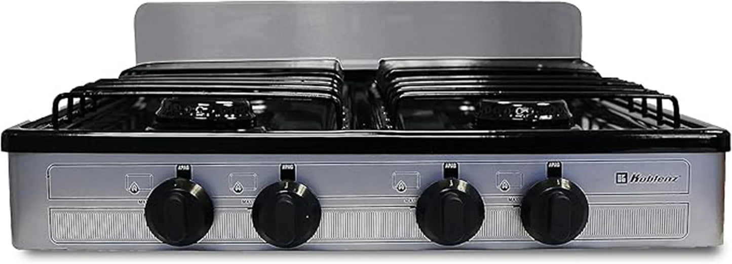 Portable Porcelain Cover and Four 16,000 BTU Burners