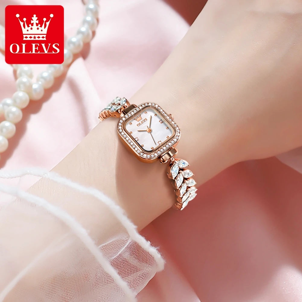 Luxury Square Diamond Dial Ladies' Watches - All About Variety