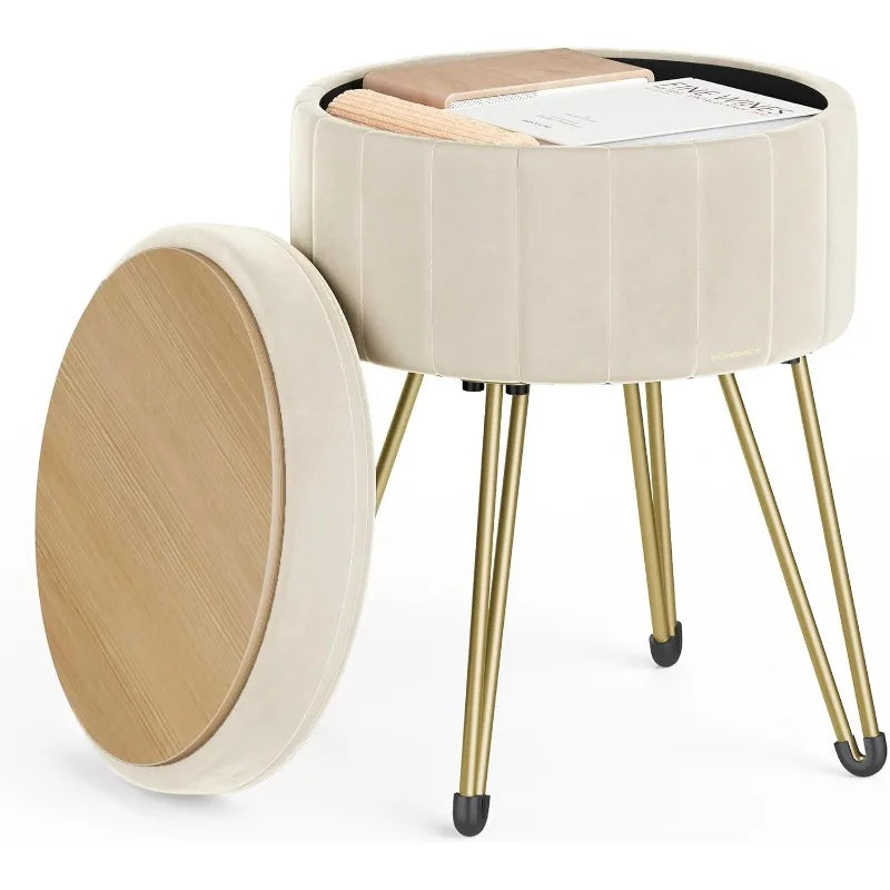 Small Ottoman Stool with Storage