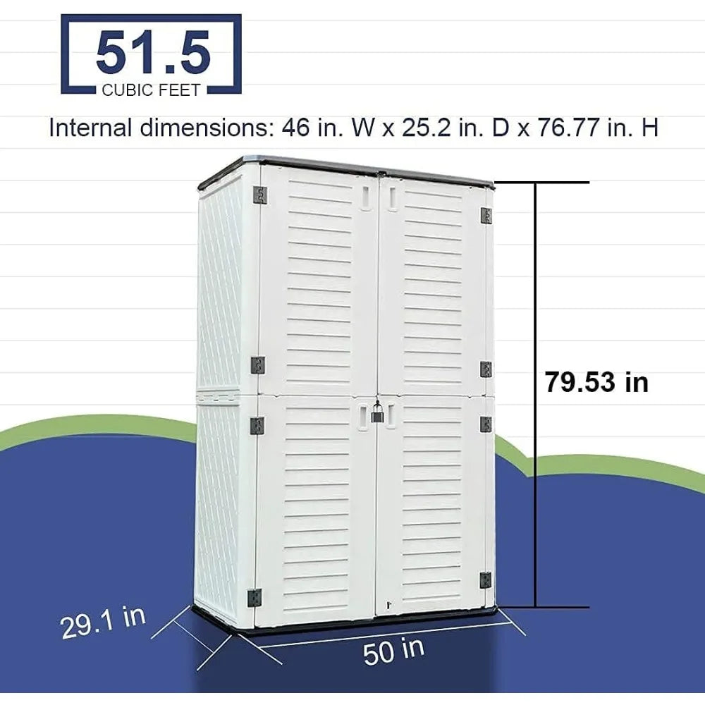 Outdoor Storage Shed, 4x2.5 Ft Tall - All About Variety