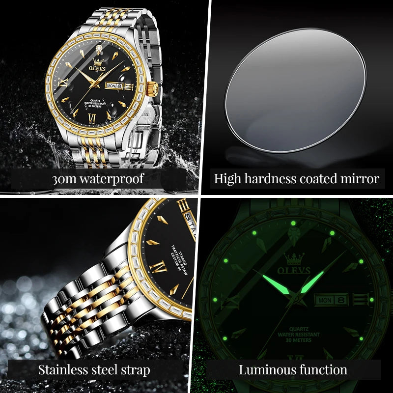 High Quality Stainless steel Strap Waterproof Wristwatch - All About Variety