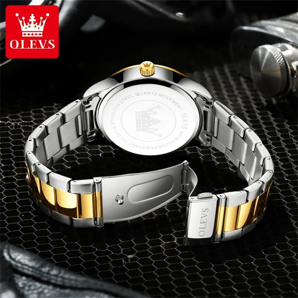 Quartz Stainless Steel Waterproof  Business Watch for Men - All About Variety