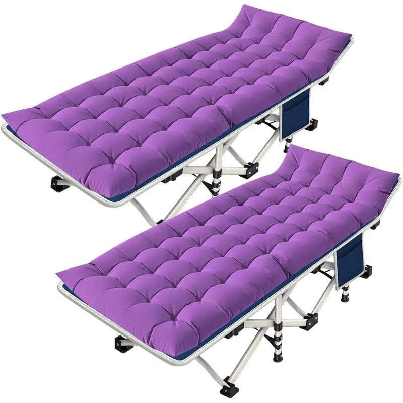 2 Pack Camping Cot with Mattress - All About Variety