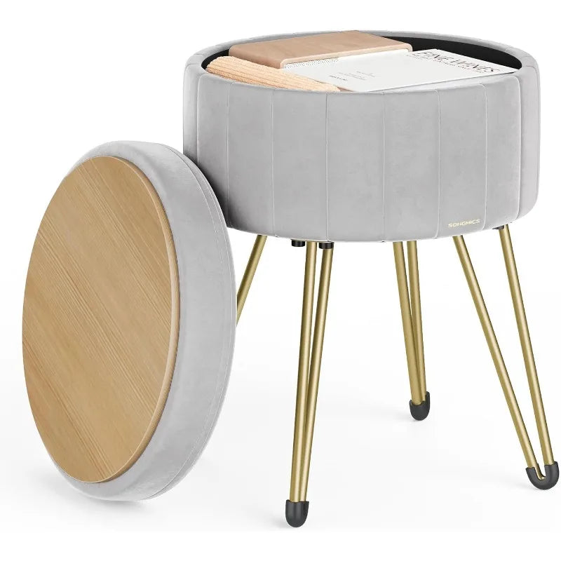 Small Ottoman Stool with Storage