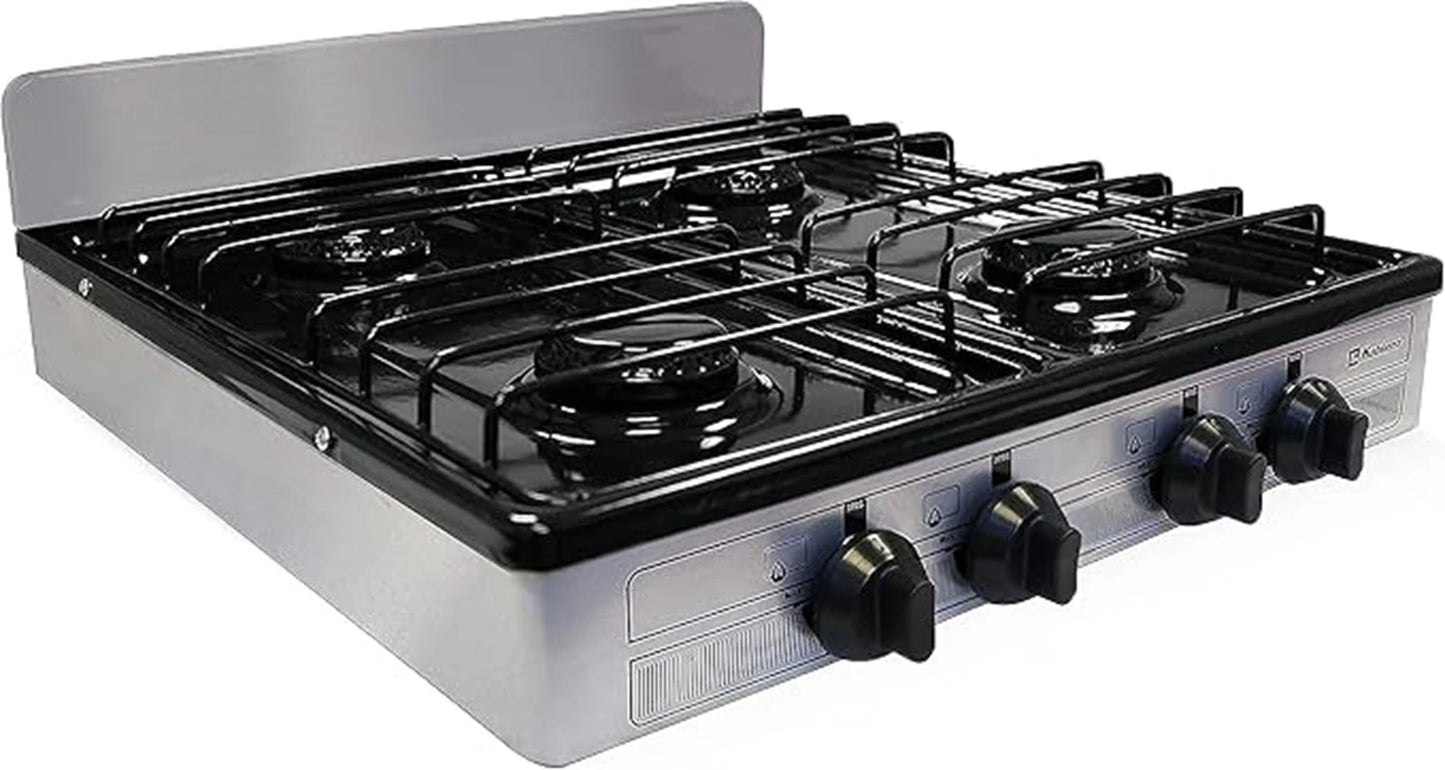 Portable Porcelain Cover and Four 16,000 BTU Burners