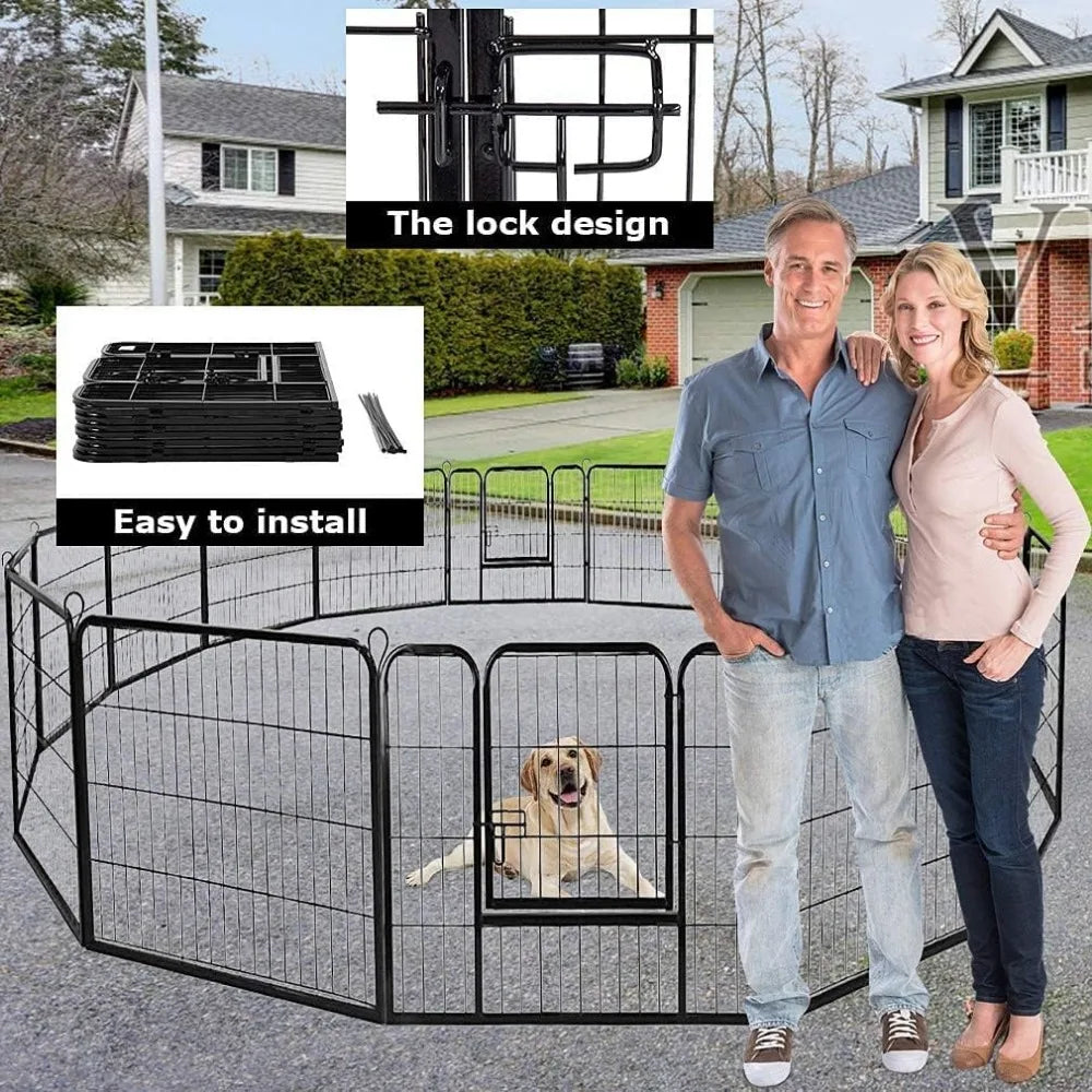 40 inch 16 Panels Exercise Pen with Doors