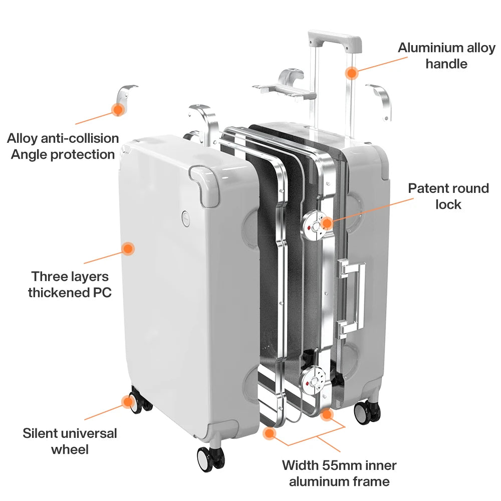 20''  Rolling Luggage PC Hardside