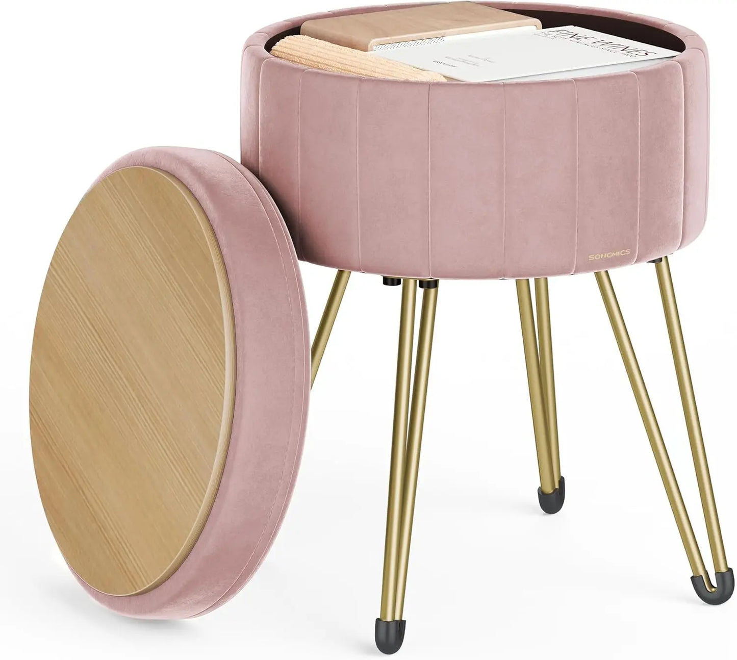 Small Ottoman Stool with Storage