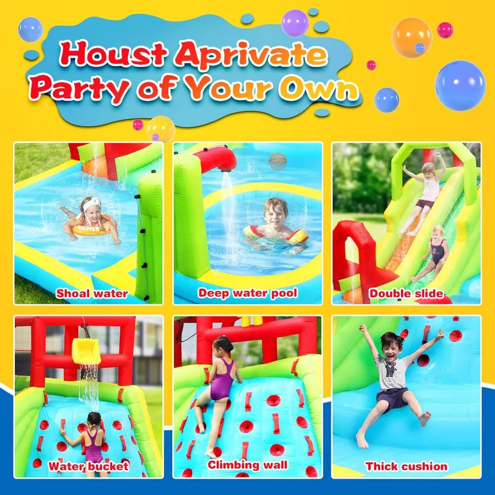 Inflatable Water Slide with splash pool - All About Variety