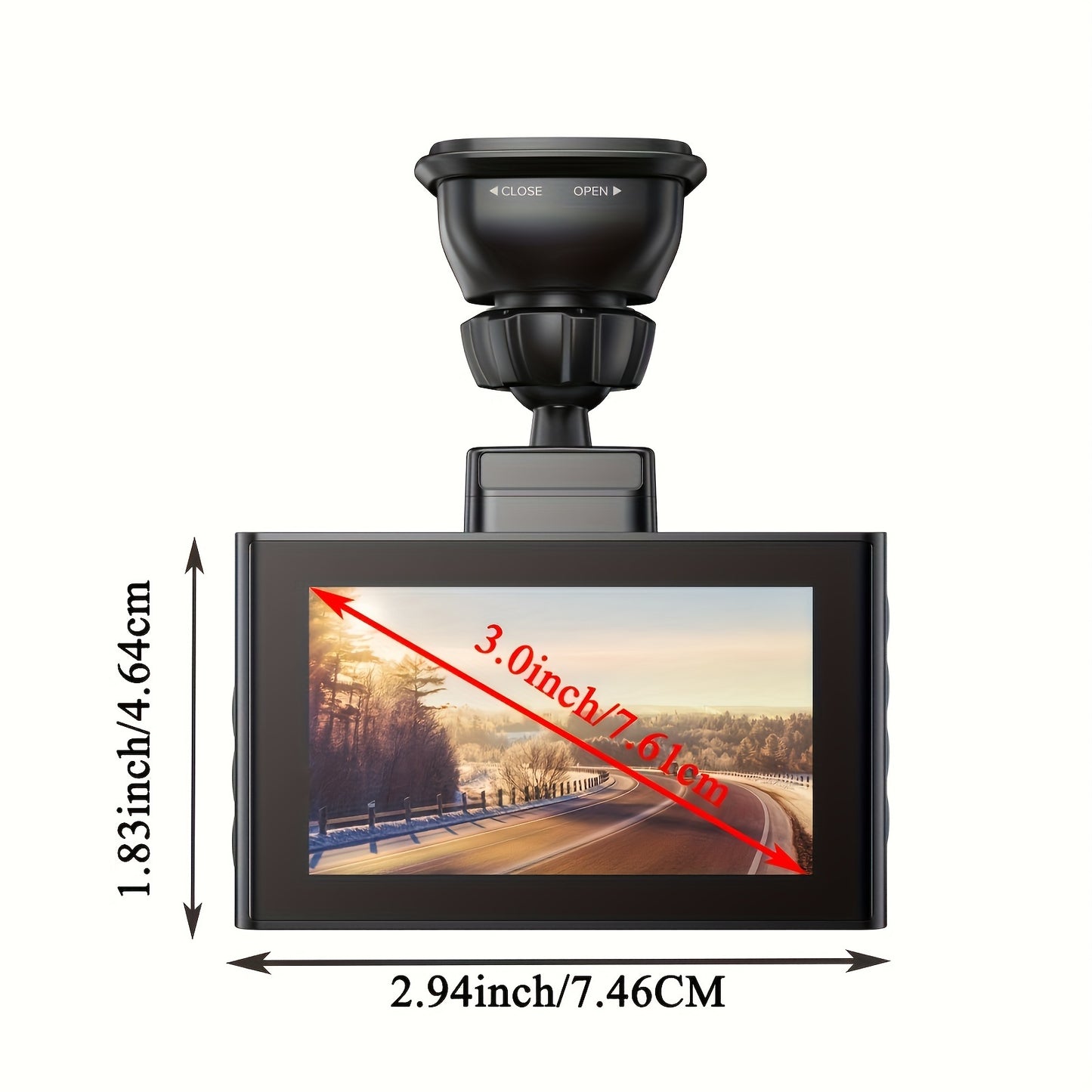 Dual Dash Cam,  Built-in WiFi & GPS