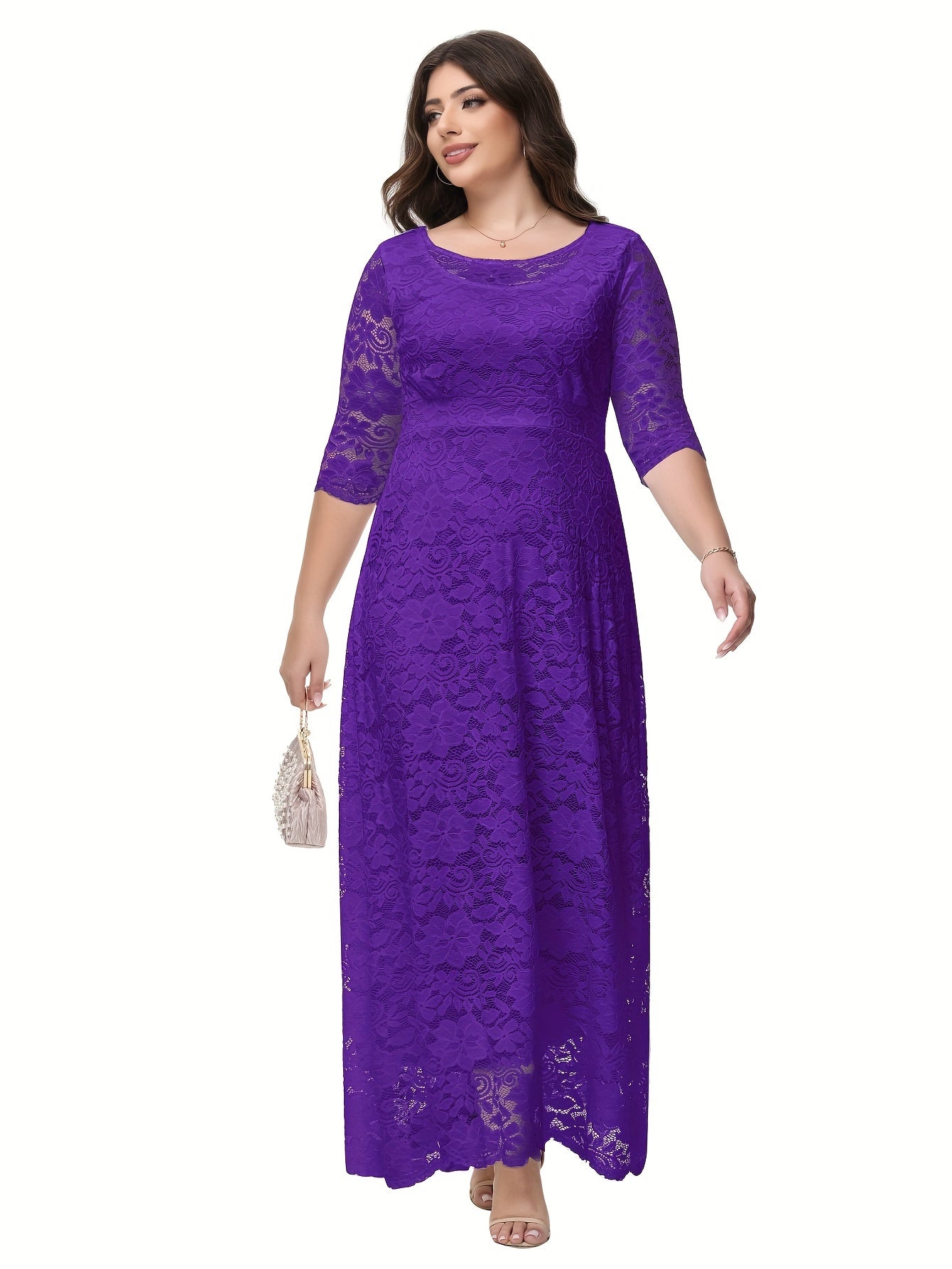 Plus Size Elegant  Evening Bridesmaid Dresses