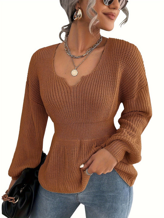 Women's V Neck Sweaters Fall Trendy