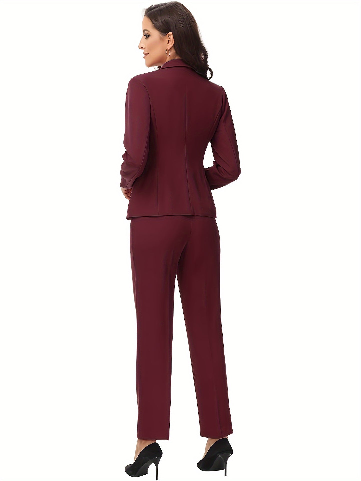 Plus Size Elegant Work Pantsuits