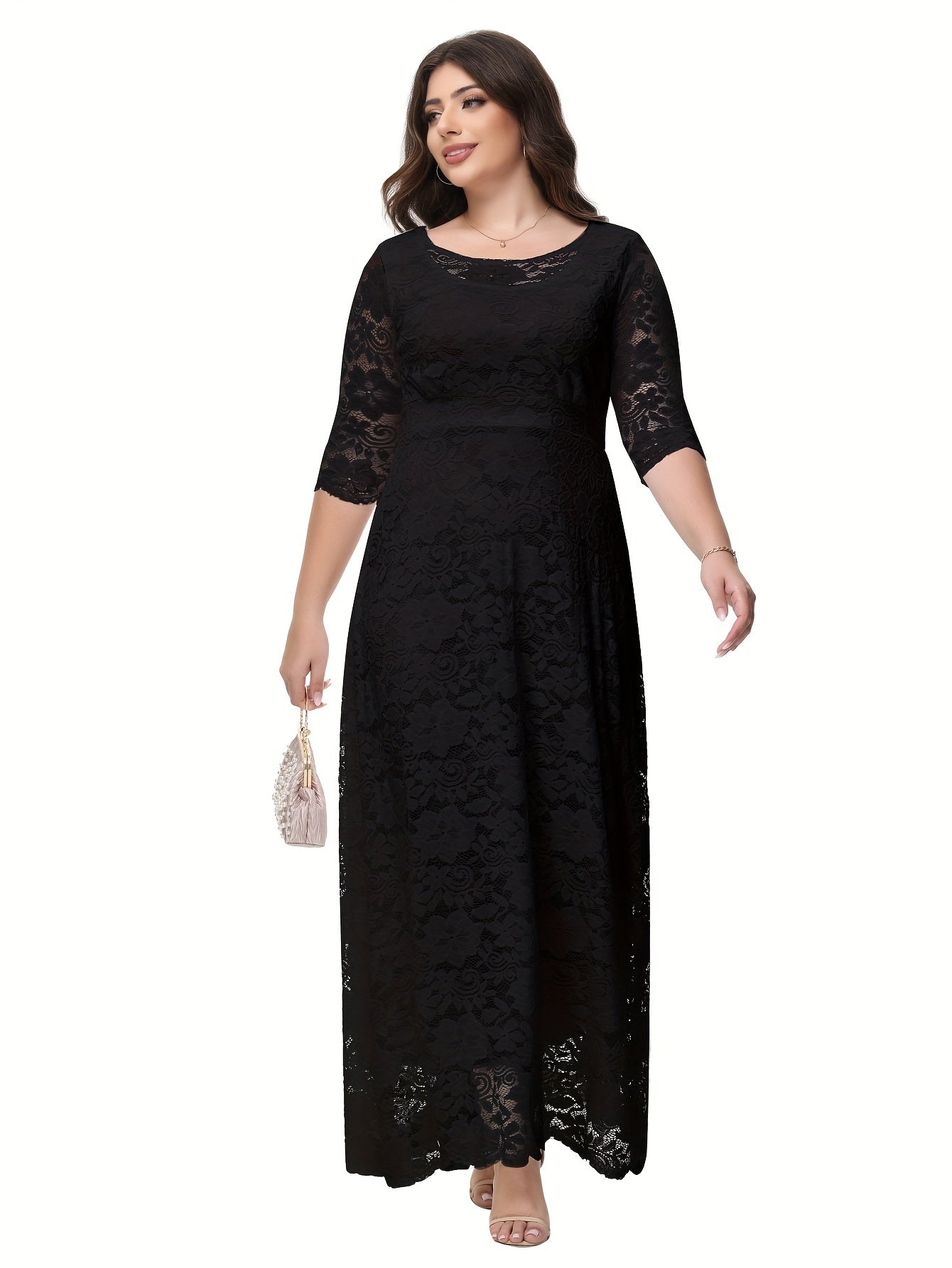 Plus Size Elegant  Evening Bridesmaid Dresses