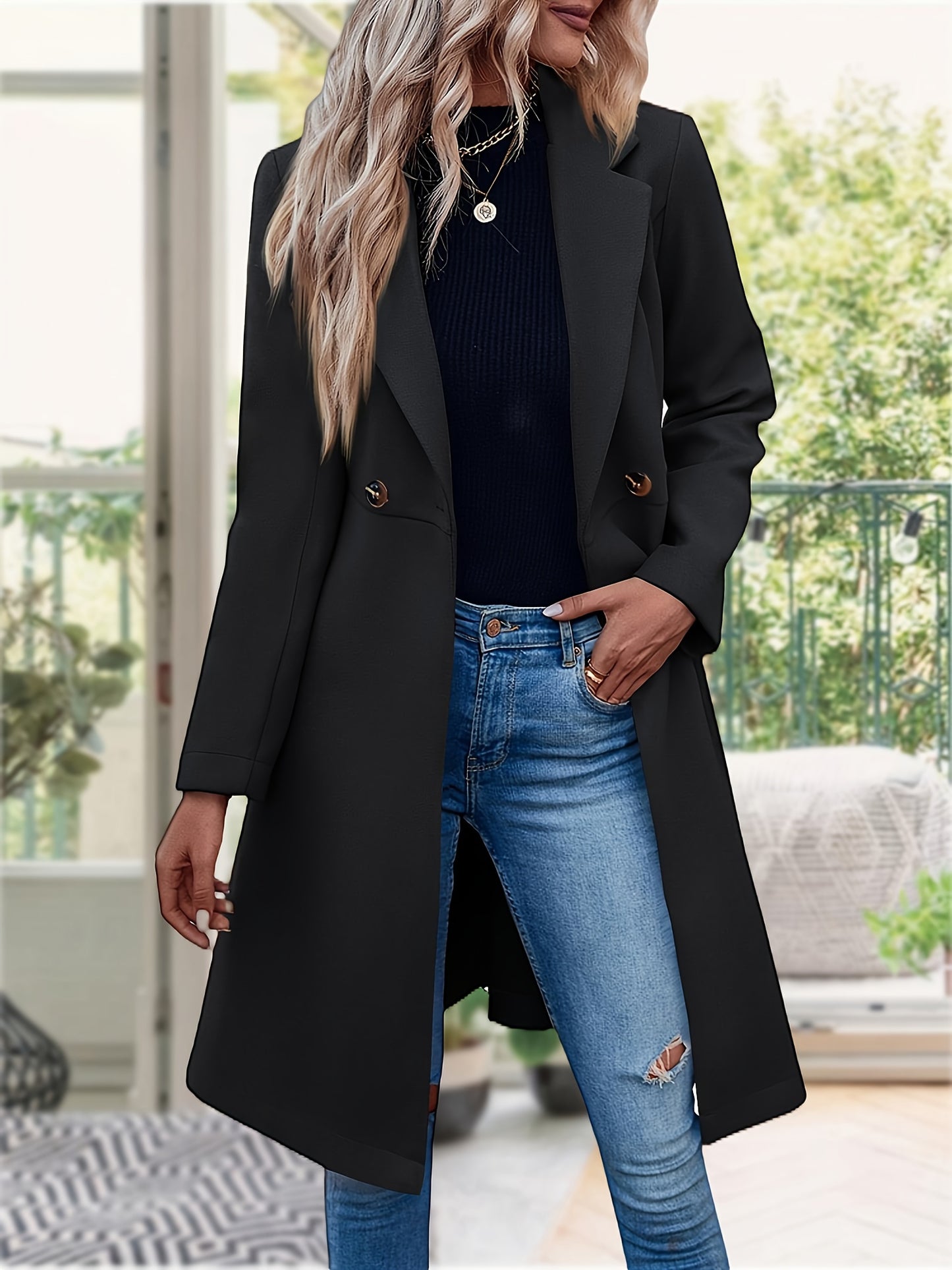 Womens Trench Coats Double Breasted